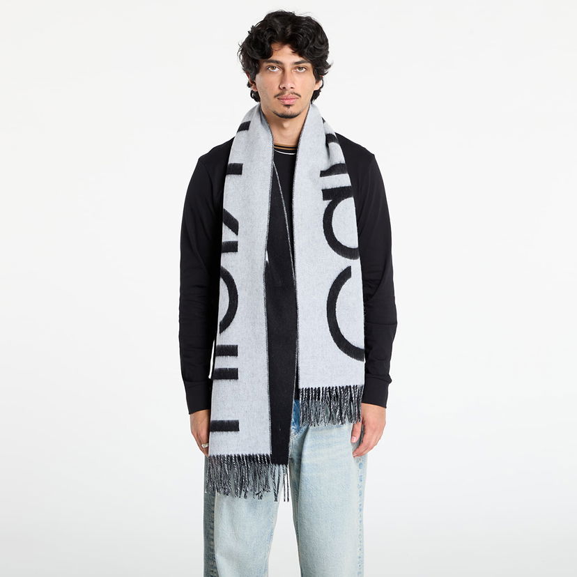 Halsduk CALVIN KLEIN Calvin Klein Bold Logo Brushed Scarf Grå | LV04D8026G UB1