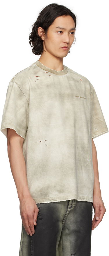 T-shirt Feng Chen Wang Feng Chen Wang Sandwashed T-Shirt Beige | FUS19TS03, 1