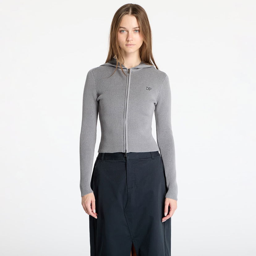 Sweater DAILY PAPER Daily Paper Women's Rib Knit Hoodie Grå | 2511085