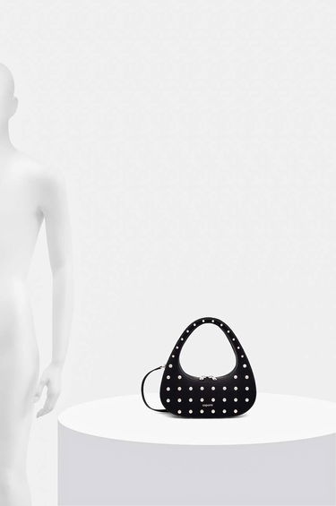 Axelväska Coperni Studded Swipe Baguette Bag Svart | COPBA60STF9003, 5