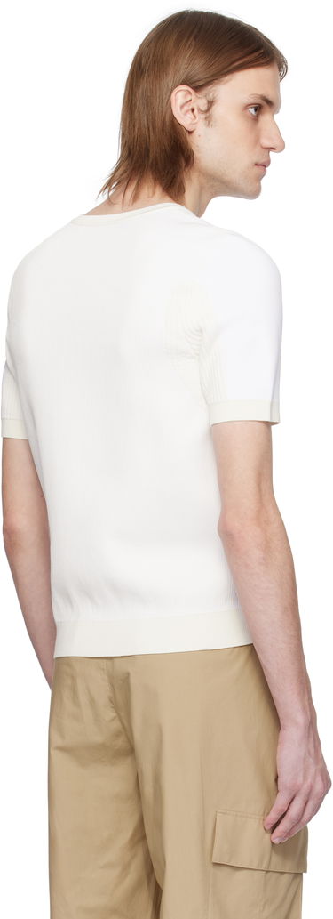 Sweater Lacoste Lacoste Runway Graphic Knit T-Shirt Vit | AH6765, 2