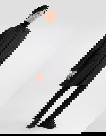 Trenchcoat Dolce & Gabbana Dolce & Gabbana Single-Breasted Trench Coat Svart | G053ITFUUDDN0000, 1