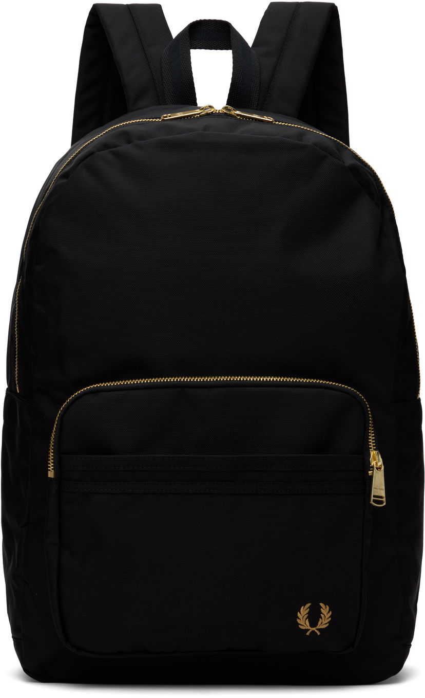 Ryggsäck Fred Perry Fred Perry Textured Nylon Backpack Svart | L9258