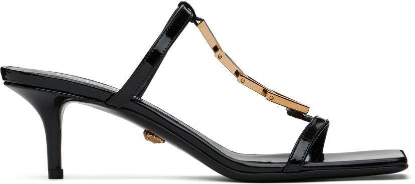 Tillbehör Versace Versace Patent Heeled Sandals Svart | 1018735_D2VE_1B00V
