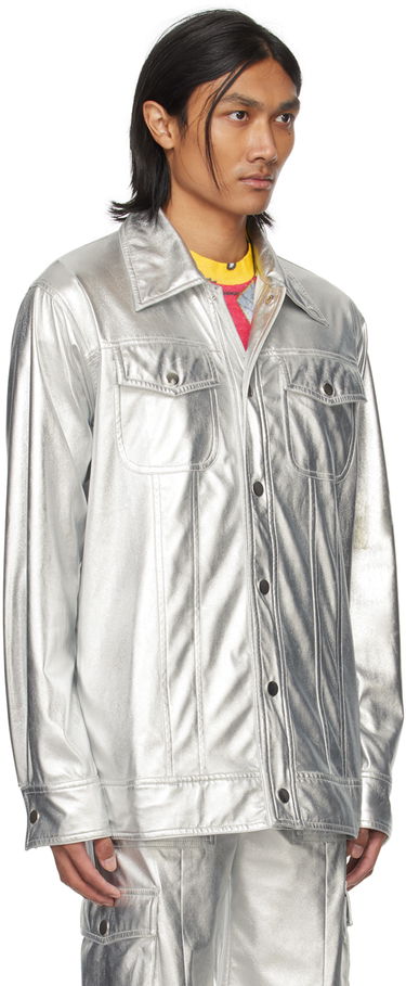 Jacka Anna Sui Buttoned Metallic Jacket Metallisk | M1124L31, 1