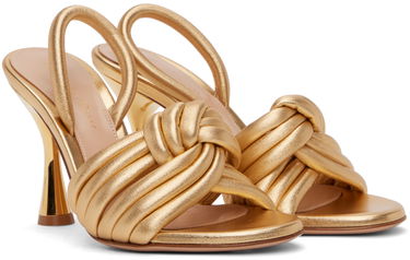 Sneakers och skor Gianvito Rossi Ottavia Heeled Sandals Metallisk | G32458.95LAC.NPS, 3