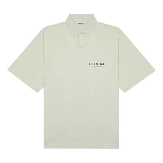 Polotröja Fear of God Essentials Polo Shirt Grön | FOG-FW20-307