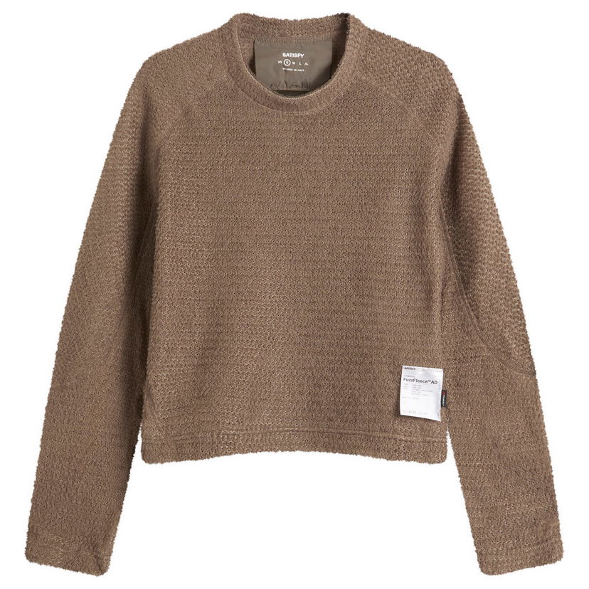 Sweatshirt Satisfy GhostFleece AD Long T-Shirt Brun | 21020-FA