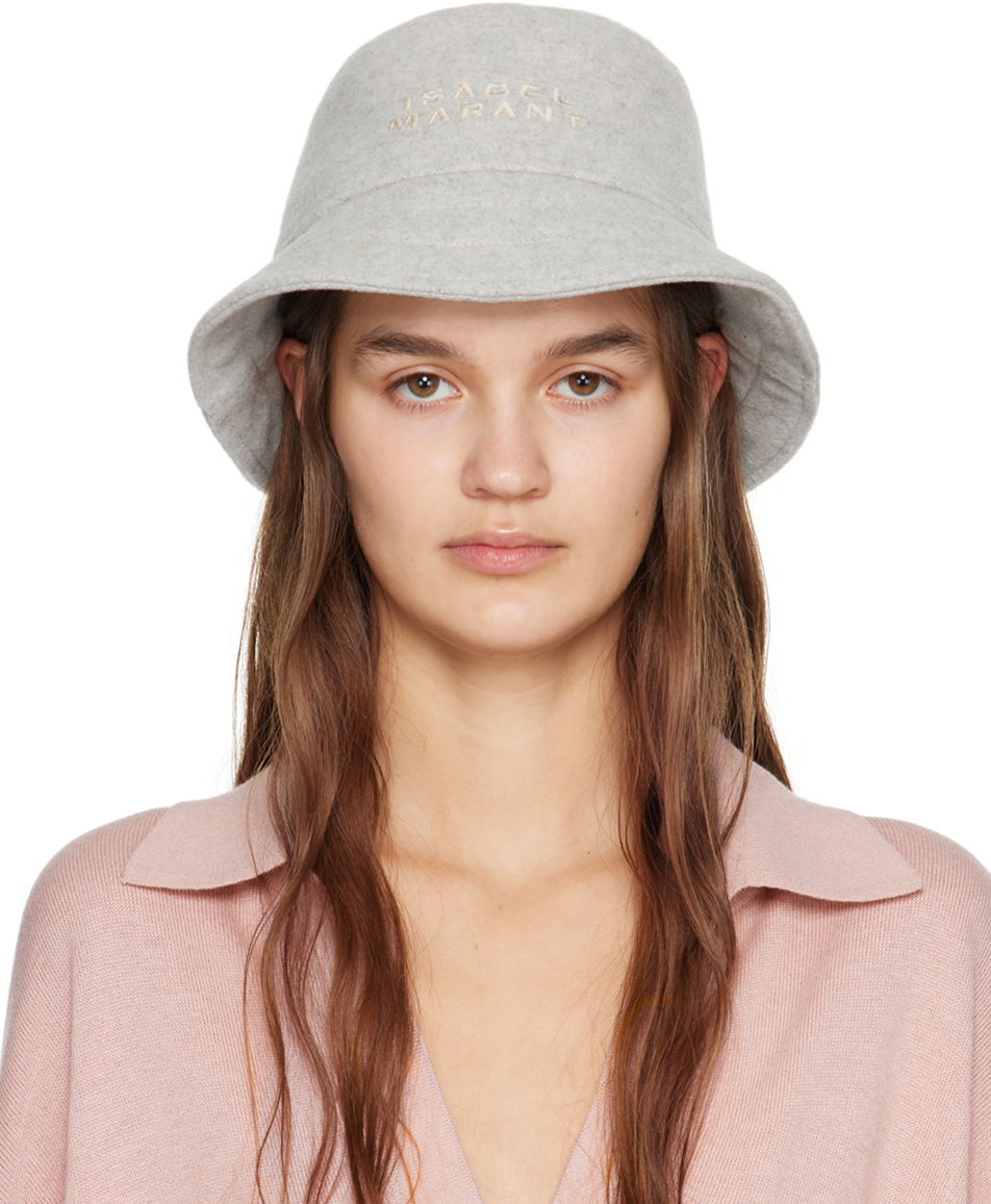 Hatt ISABEL MARANT Giorgia Bucket Hat Grå | 24PCU048XFA-B1C03A, 0