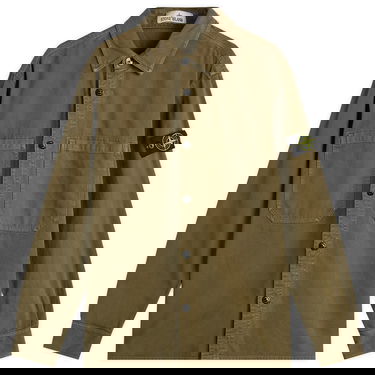 Jacka Stone Island Old Effect Garment Dyed Overshirt Grön | K2S151200025-V0154, 1