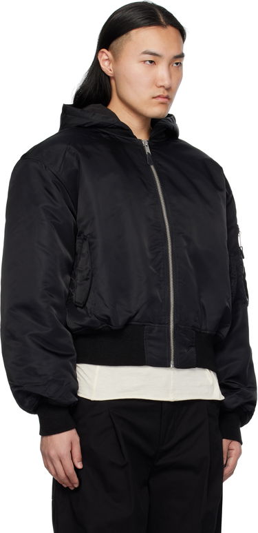 Bomberjacka Entire Studios Hooded Broad Bomber Jacket Svart | ES2539OI, 1