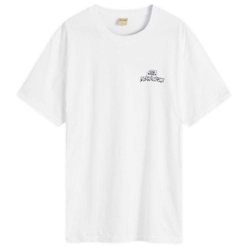 T-shirt Fucking Awesome God Rides T-Shirt Large Vit | FA2031-WHT