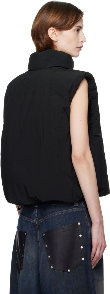 Väst Alexander Wang Alexander Wang Logo Patch Down Vest Svart | 1WC1252626, 2