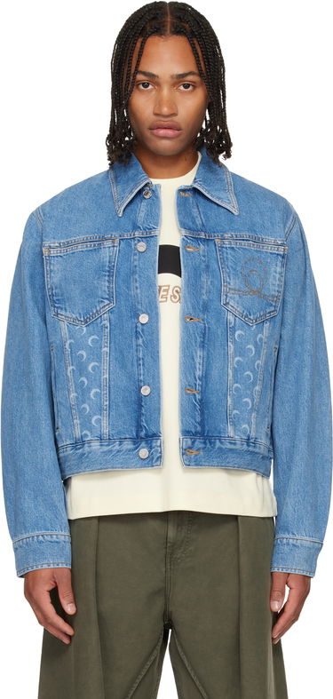 Jacka Marine Serre Moon Laser Denim Jacket Blå | MJA063BCDEN0002, 0