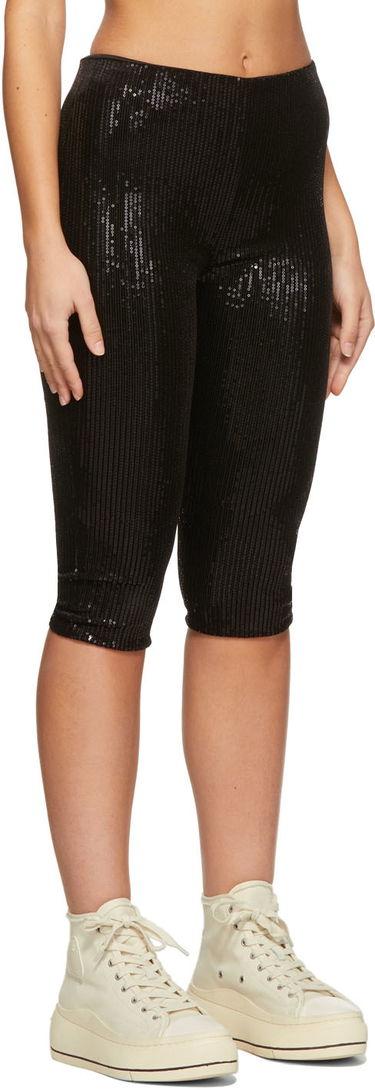 Damasker We11done We11done Sequin Cycling Shorts Svart | WD-PT1-22-295-W-BK, 1