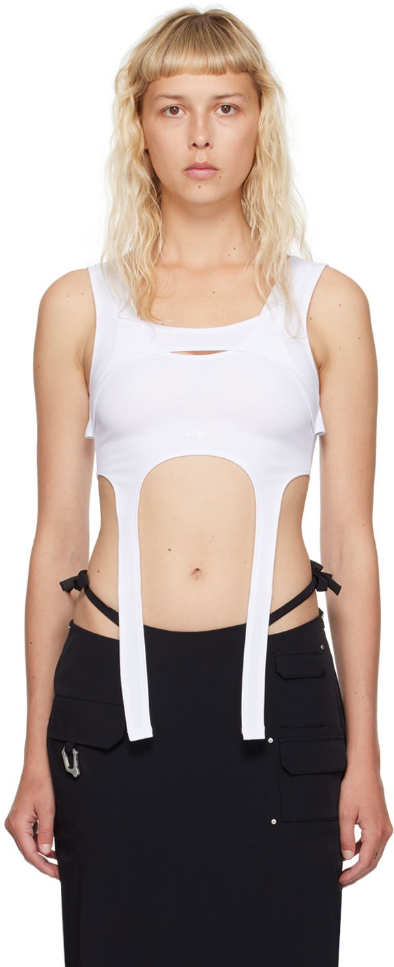 Linne HELIOT EMIL Harness Tank Top Vit | HE_W_13_005_P03_WHT02