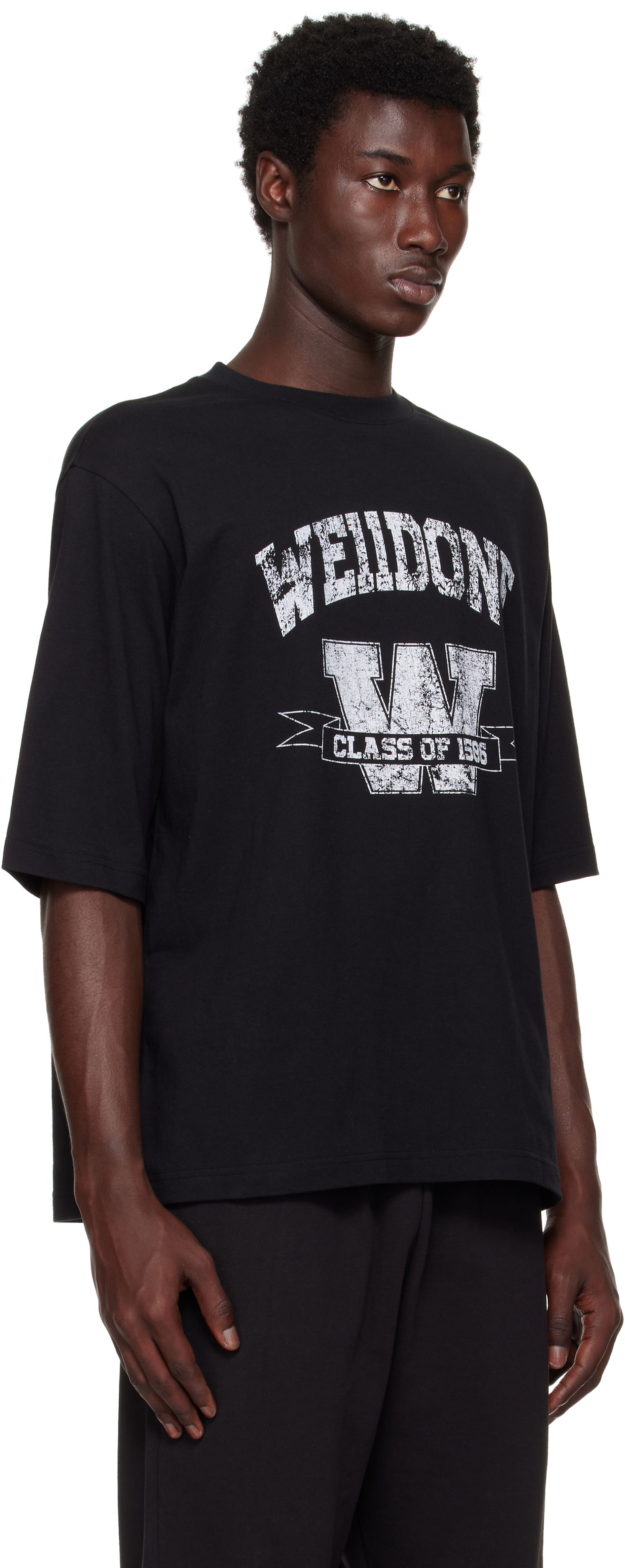 T-shirt We11done We11done Printed University T-Shirt Svart | WD-TT2-25-743-U-BK, 1