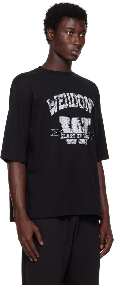 T-shirt We11done We11done Printed University T-Shirt Svart | WD-TT2-25-743-U-BK, 1