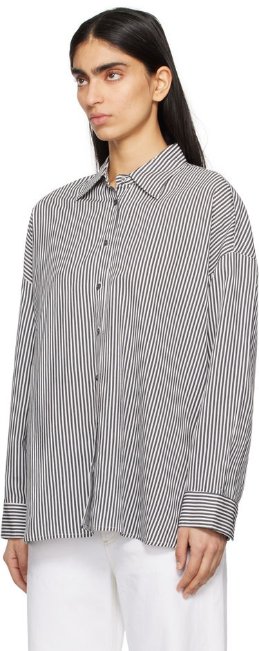 Skjorta AGOLDE AGOLDE Roux Striped Button-Down Shirt Vit | A7354-1790, 3