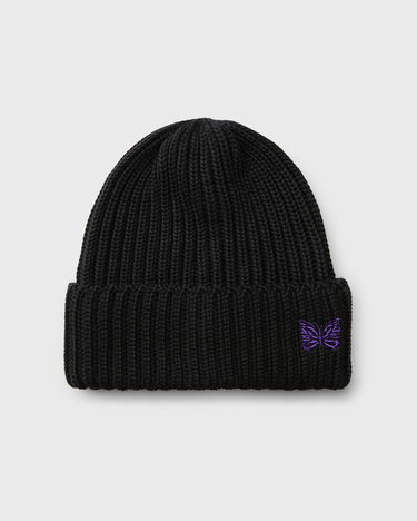 Mössa Needles Merino Wool Beanie Svart | PU063-D-BLACK, 2