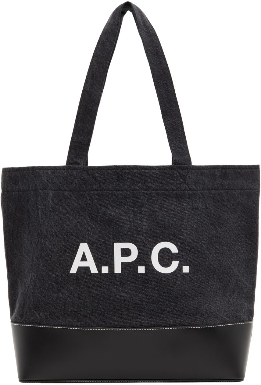 Tygpåse A.P.C. Axel Tote Bag Svart | COGZE-M61917, 0