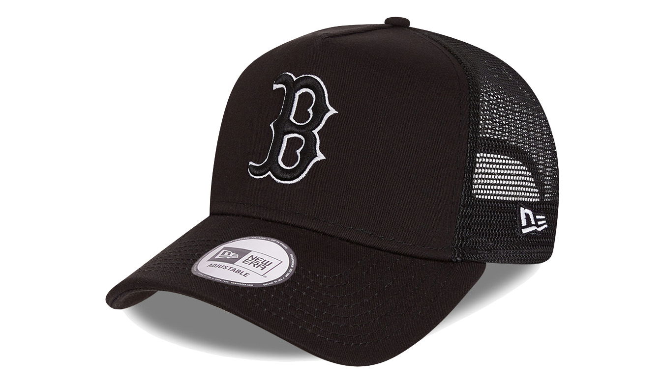 Keps New Era Tonal Mesh Trucker Red Sox Cap Svart | 60112702, 0