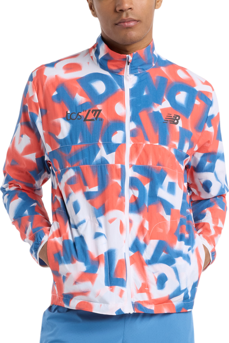 Vindjacka New Balance London Edition Printed Packable Jacket Flerfärgad | mj51299d-mlt