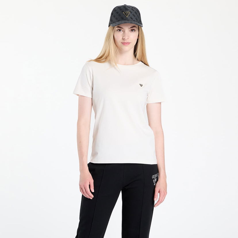 T-shirt GUESS GUESS Colette T-Shirt Vit | V4YI09J1314-G6K5