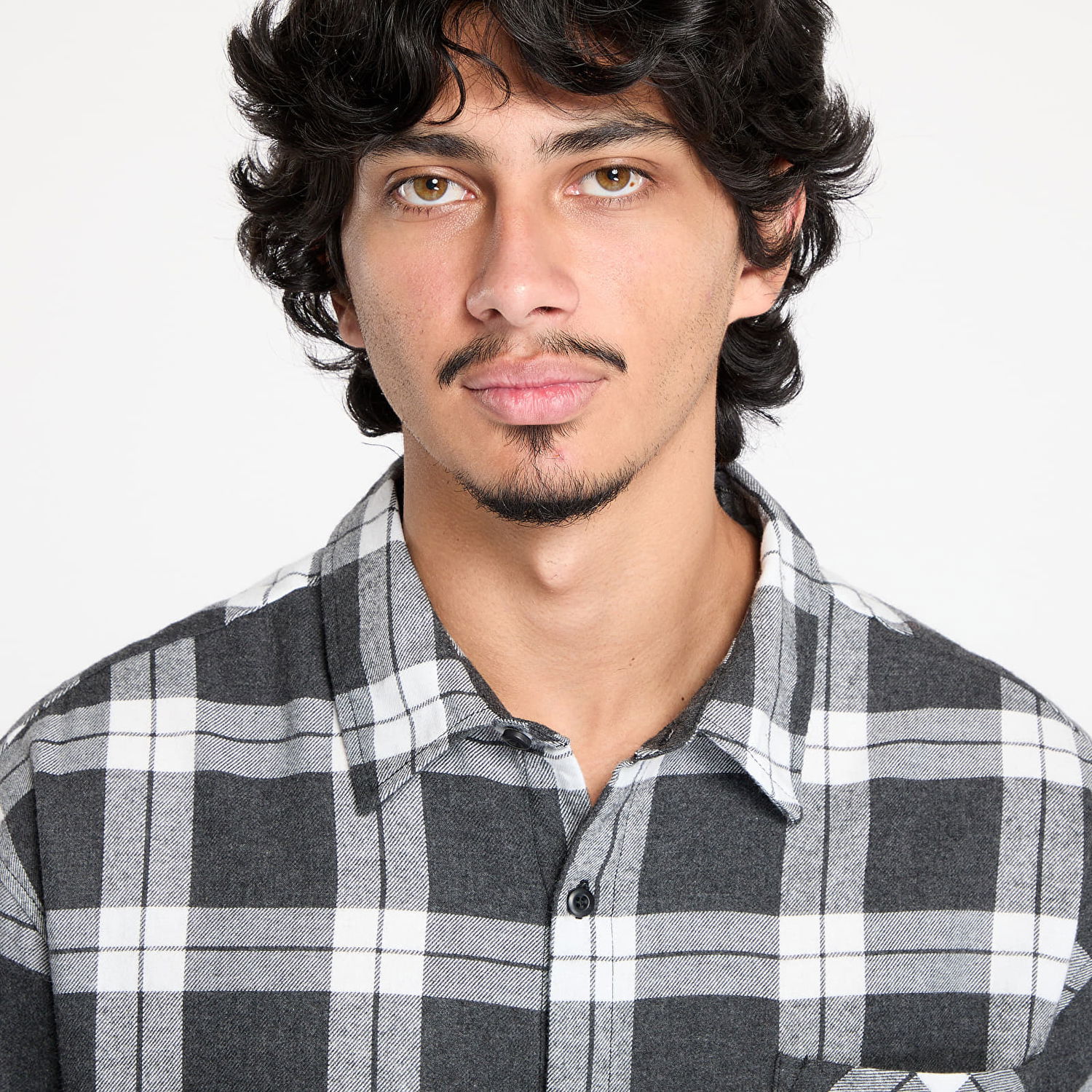 Skjorta Urban Classics Shirt Boxy Checked Grå | TB6325-01219, 1