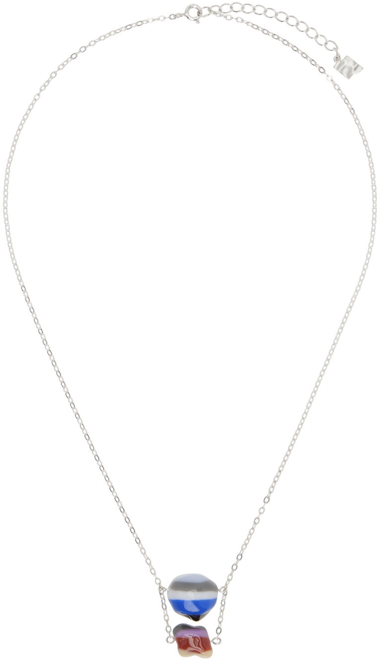 Halsband ADER ERROR Pendant Necklace Metallisk | BN01SSJW0701BL