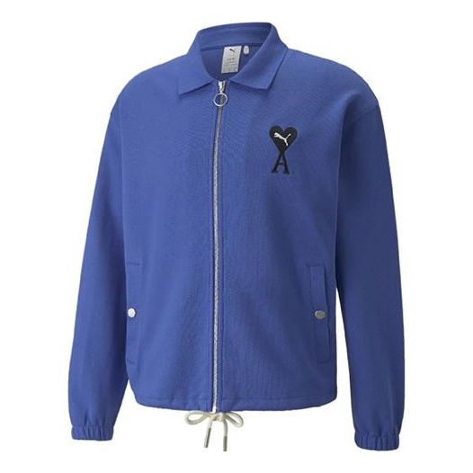 Vindjacka Puma Ami Track Full Zip Jacket Blå | 534066-93