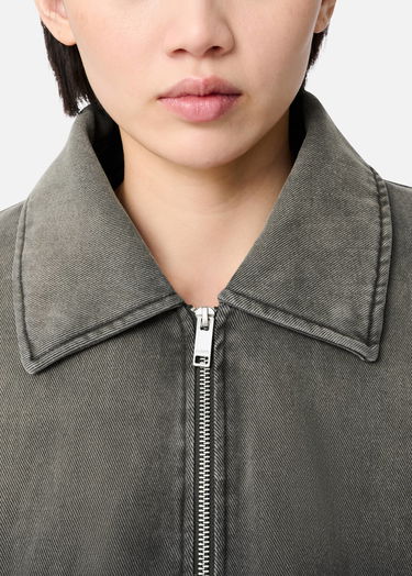 Jacka AXEL ARIGATO Denim Jacket with Faux Fur Collar Grå | A3157003, 9