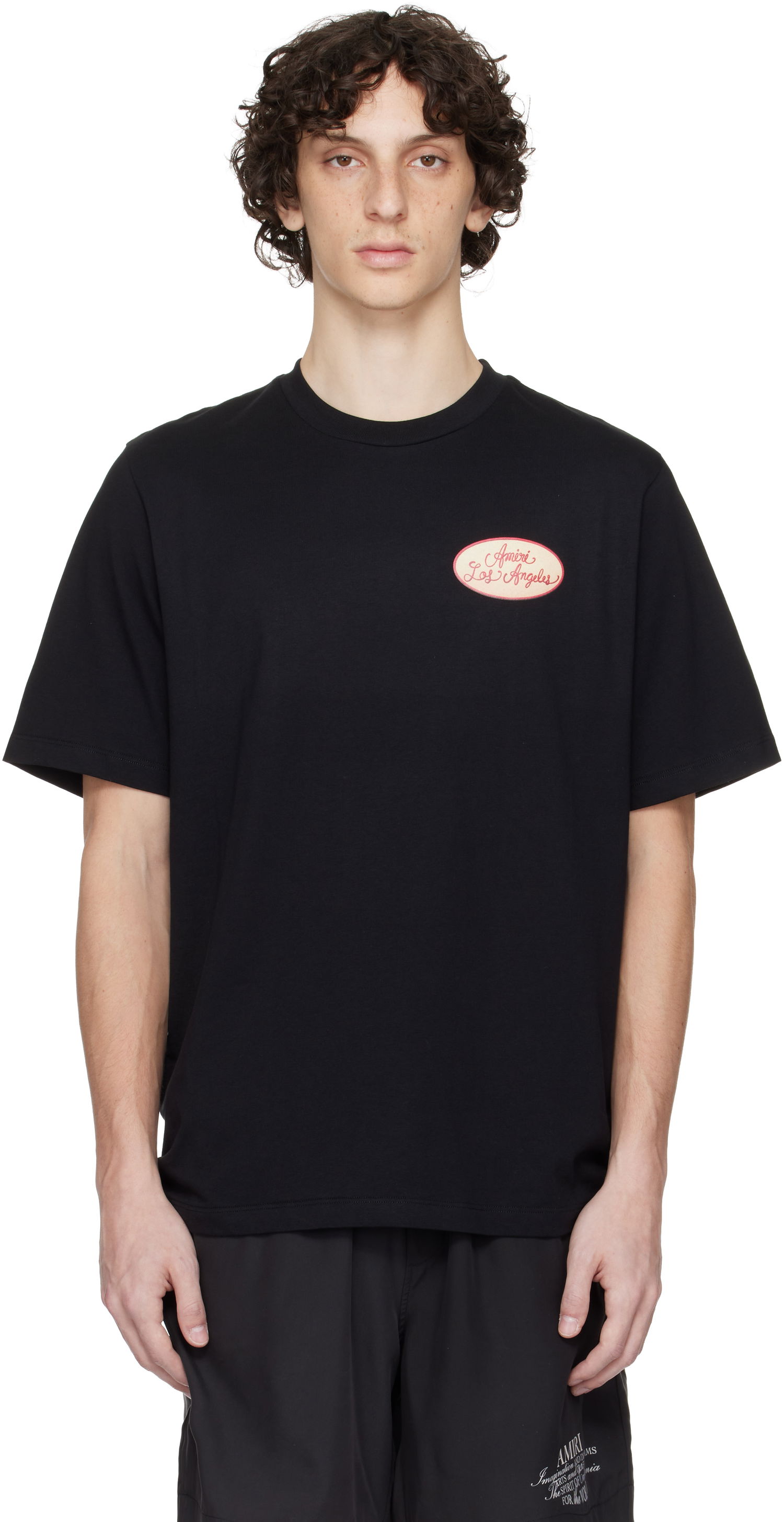 T-shirt AMIRI AMIRI Station Patch T-Shirt Svart | AMJYTE1201, 0