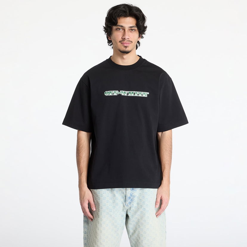 T-shirt Off-White Off-White Cash Arrow Skate S/S Tee Svart | OMAA120S25JER00E1058