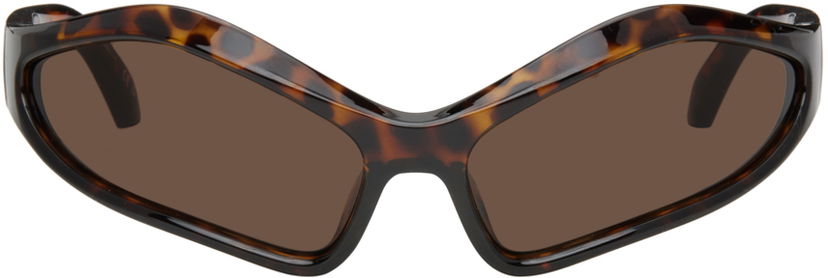 Solglasögon Balenciaga Brown Fennec Oval Sunglasses Brun | BB0314S-002