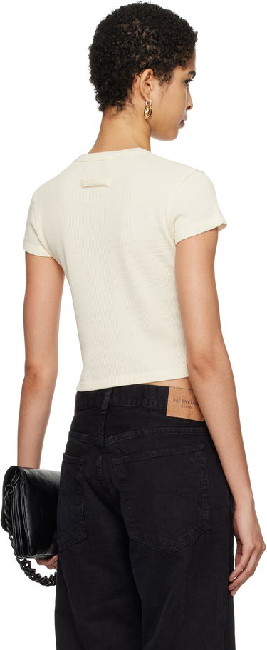 Crop top Jean Paul Gaultier Jean Paul Gaultier 'The JPG' Cropped T-Shirt Beige | 25/33-F-TS097E-J071-03, 2