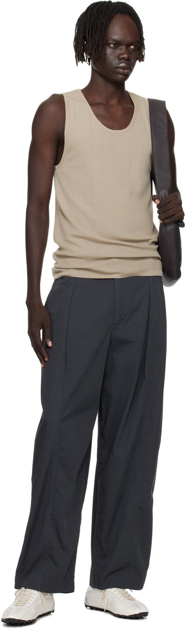 Linne LEMAIRE Lemaire Debardeur Ribbed Tank Top Beige | TO1465 LK1032, 3