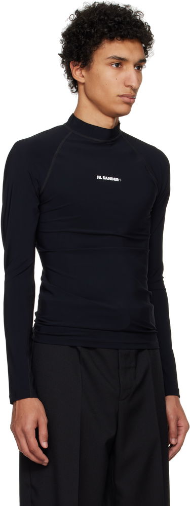 T-shirt Jil Sander Jil Sander+ Surf Long Sleeve T-Shirt Svart | J47NH0012_J20032, 1