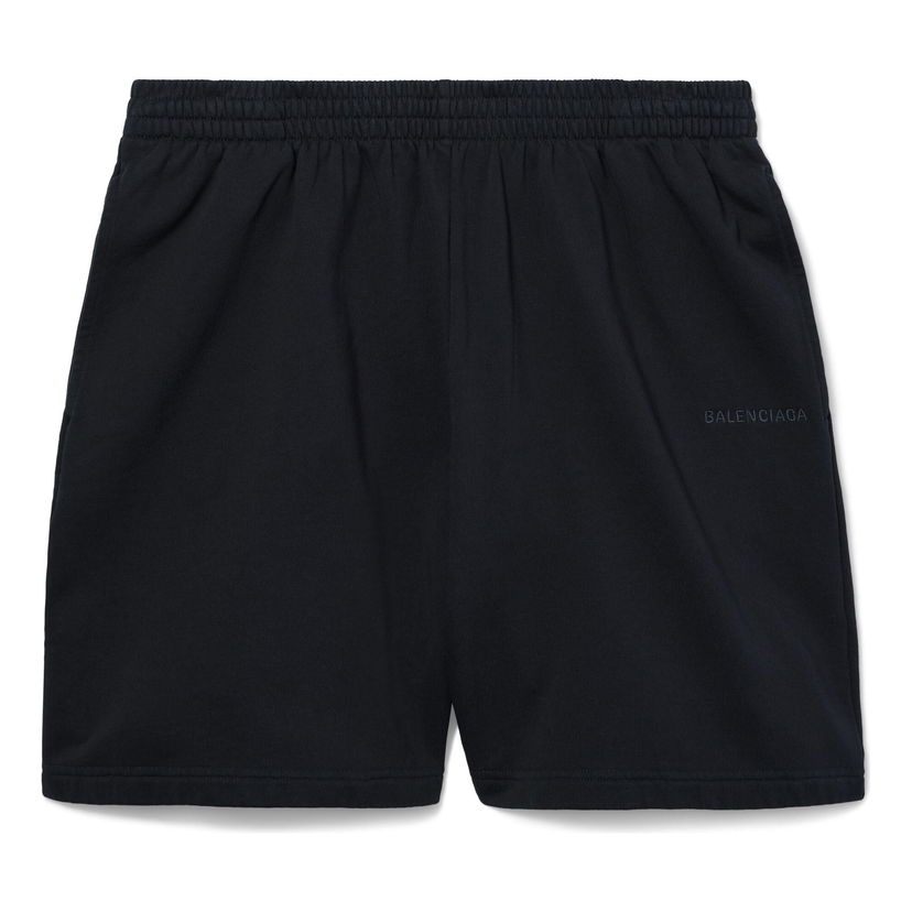 Shorts Balenciaga Sweat Shorts Svart | 676137TRVM61041