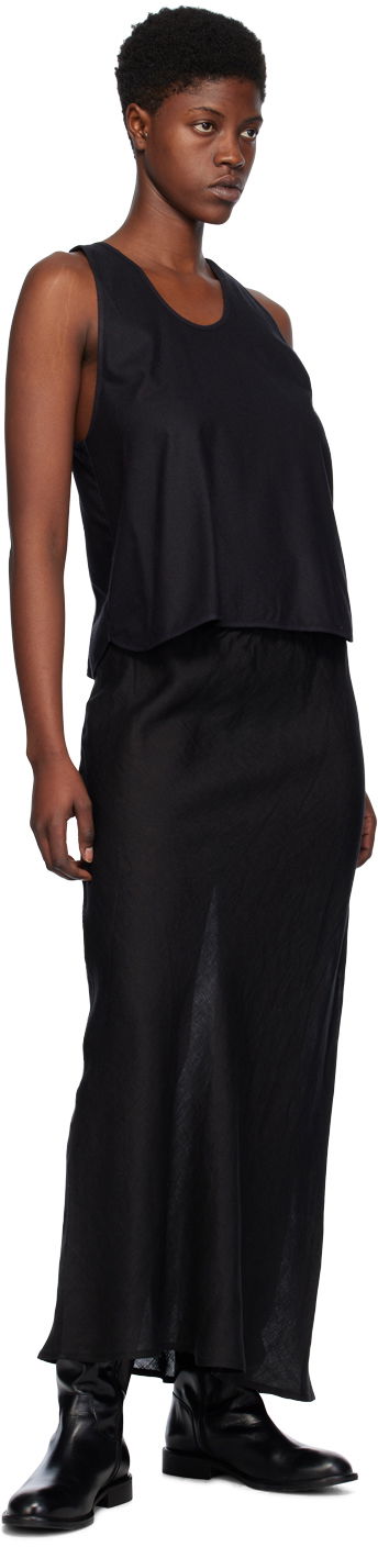Linne Baserange Apron Tank Top Svart | TOAP-WS-000, 3