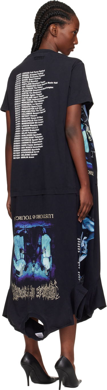 Klä VETEMENTS Vetements Cradle of Filth Multi T-Shirt Maxi Dress Svart | WCF76DR995B, 2