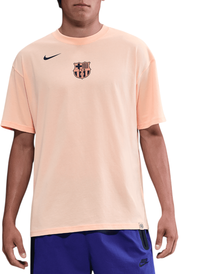 T-shirt Nike Total 90 FC Barcelona Remix T-Shirt Orange | hq8388-807, 0