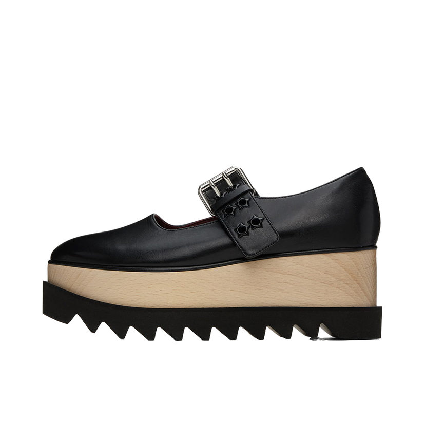Sneakers och skor Stella McCartney Elyse Star-Studded Platform Loafers Svart | 810423AP0250