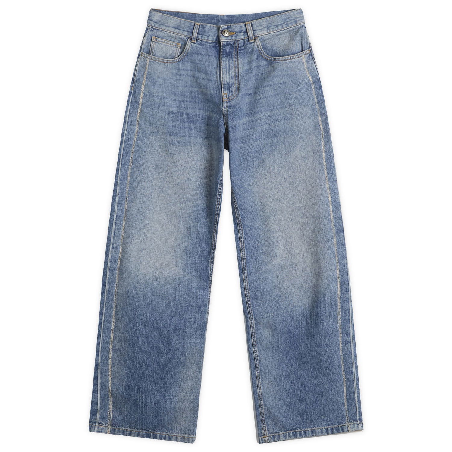 Jeans Palm Angels Palm Angels Loose Fit Jeans 28" Blå | PMYA049S25DEN0024040, 0