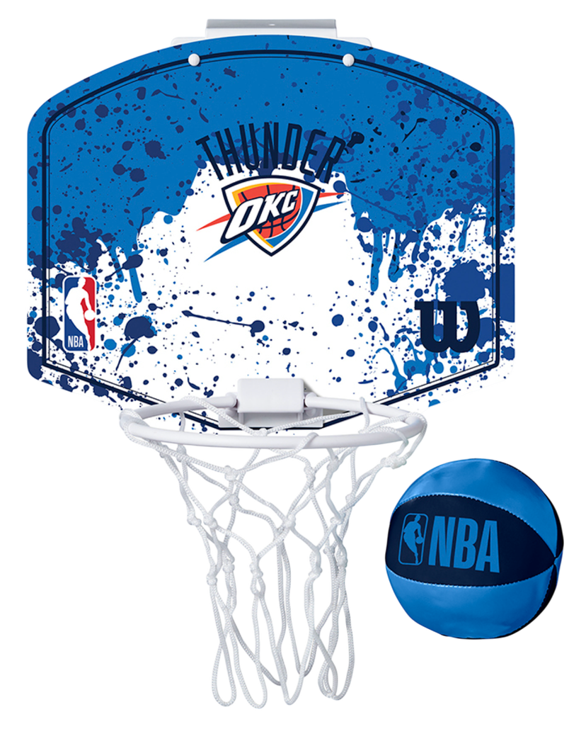 Sportutrustning Wilson Tennis Oklahoma City Thunder NBA Team Mini Hoop Blå | wtb1302ok