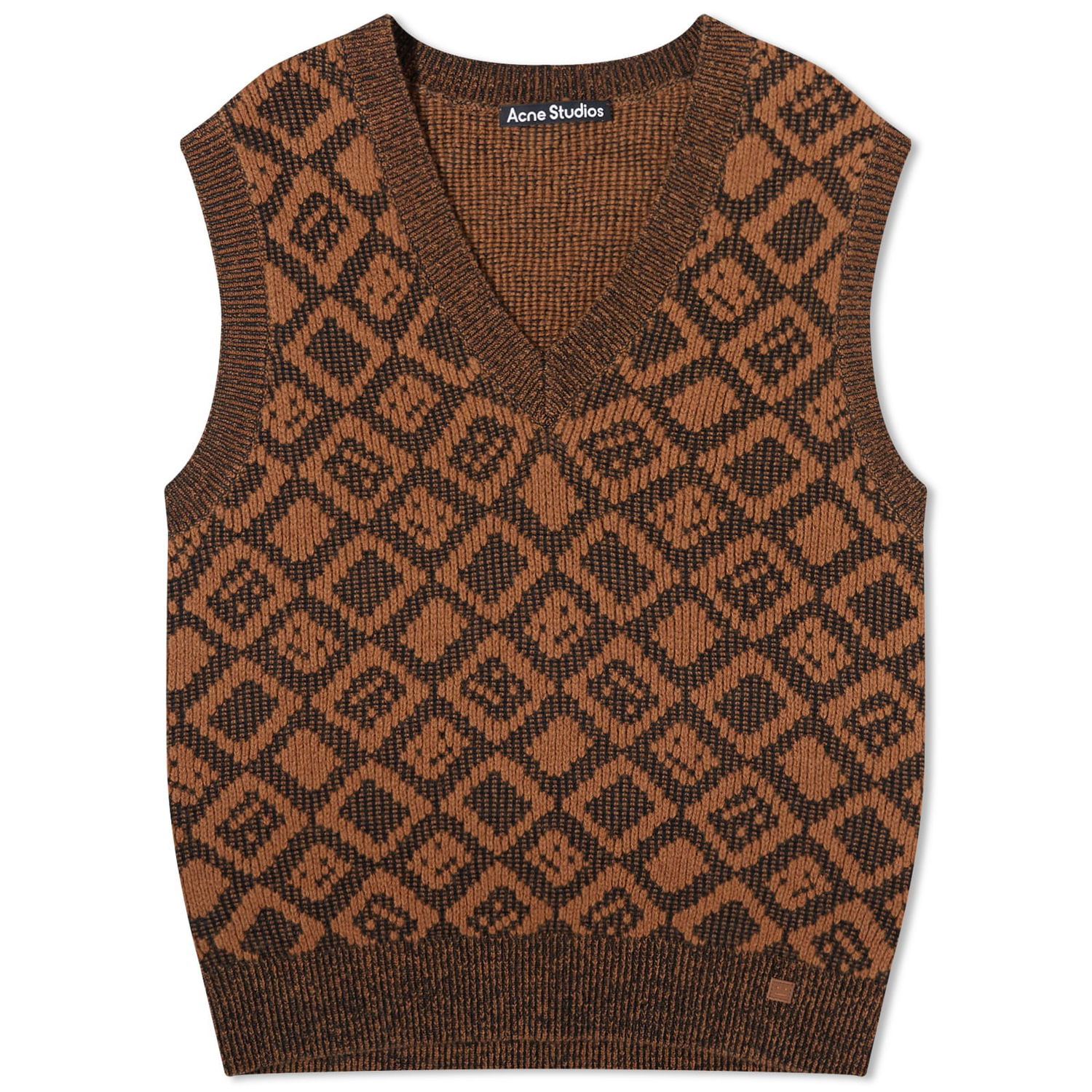 Sweater Acne Studios Konny Tiles Knit Vest Brun | C60069-DFI, 0