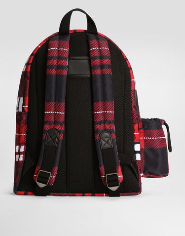Ryggsäck Dolce & Gabbana Dolce & Gabbana Nylon Plaid Print Backpack Flerfärgad | EM0139AV246HS5QB, 2