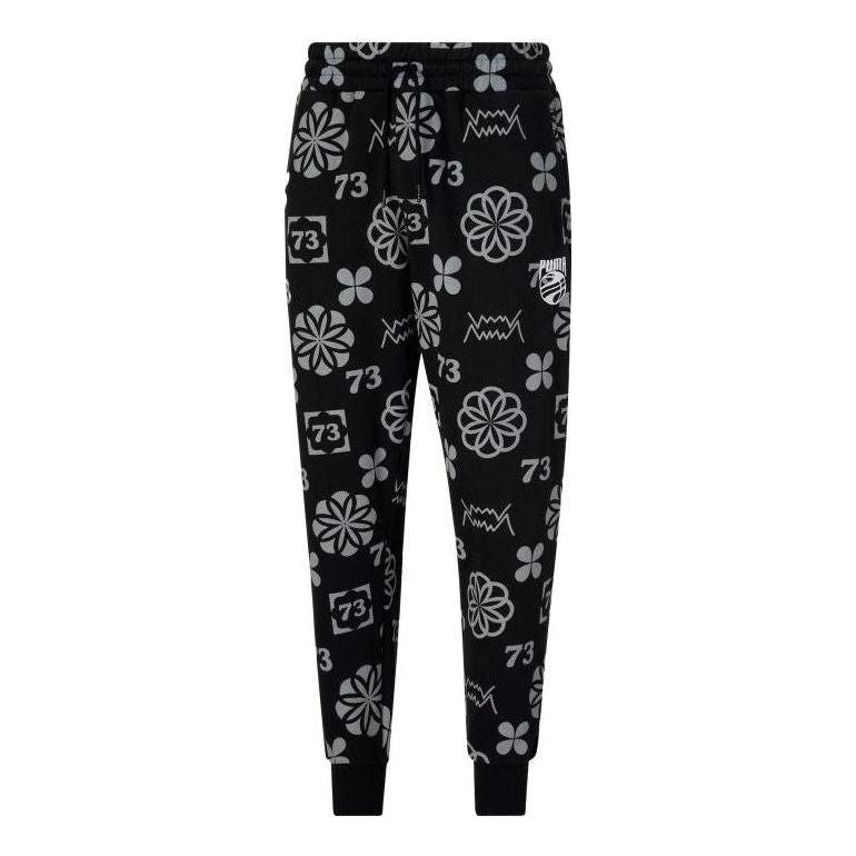 Byxor Puma Booster Clyde Print Pants Svart | 536494-01