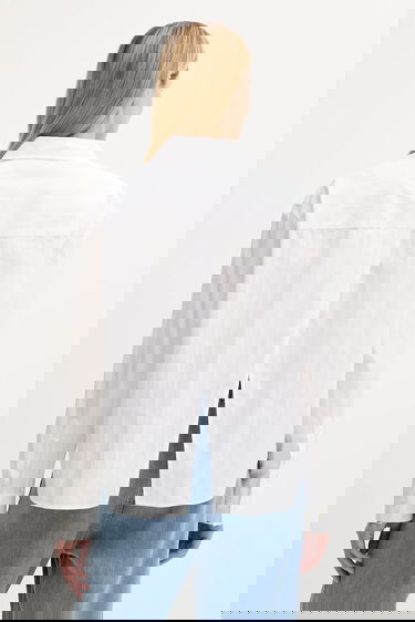 Skjorta Samsoe Samsoe Samsoe Samsoe SAATRANI Regular Fit Classic Collar Shirt Vit | F25200082, 2