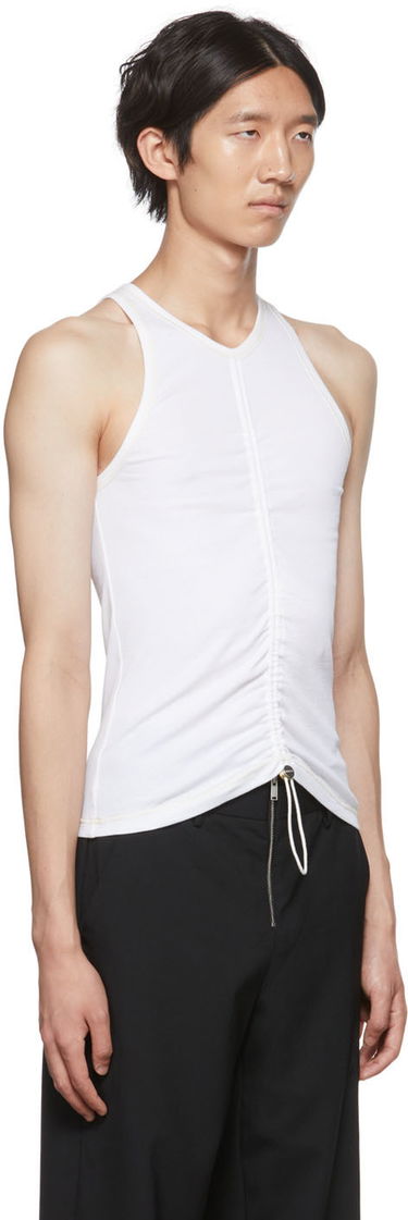 Linne Dion Lee Ruched Tank Top Vit | C3042S22, 1
